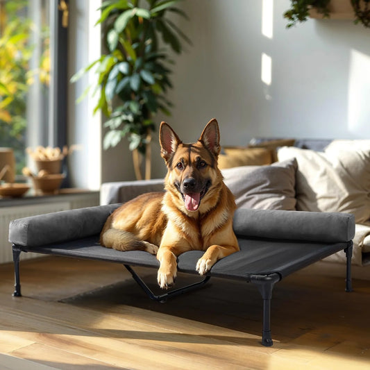 Veehoo Elevated Dog Bed-Raised Cooling Outdoor Dog Cot for Large Sized Dogs - View 1