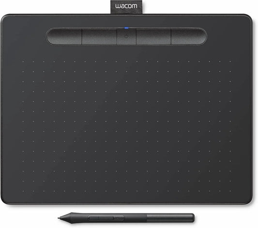 Wacom Intuos Medium Bluetooth Graphics Drawing Tablet - Black - View 1