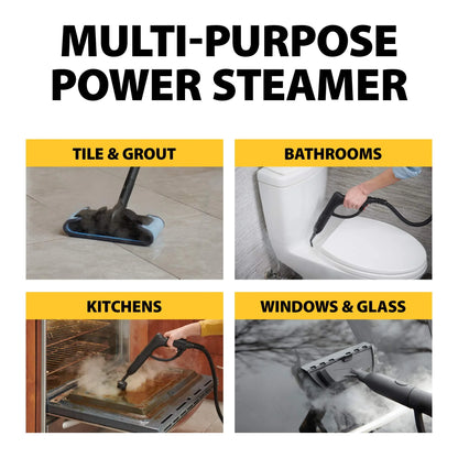 product Wagner Spraytech 0282014 915e On-Demand Steam Cleaner & Wallpaper Removal, Multipurpose Power Steamer, 18 Attachments Included (Some Pieces Included in Storage Compartment) For Floor, As Is condition - View 9