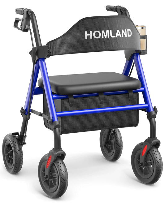 Foldable Rollator Walker for Seniors with Seat - View 1