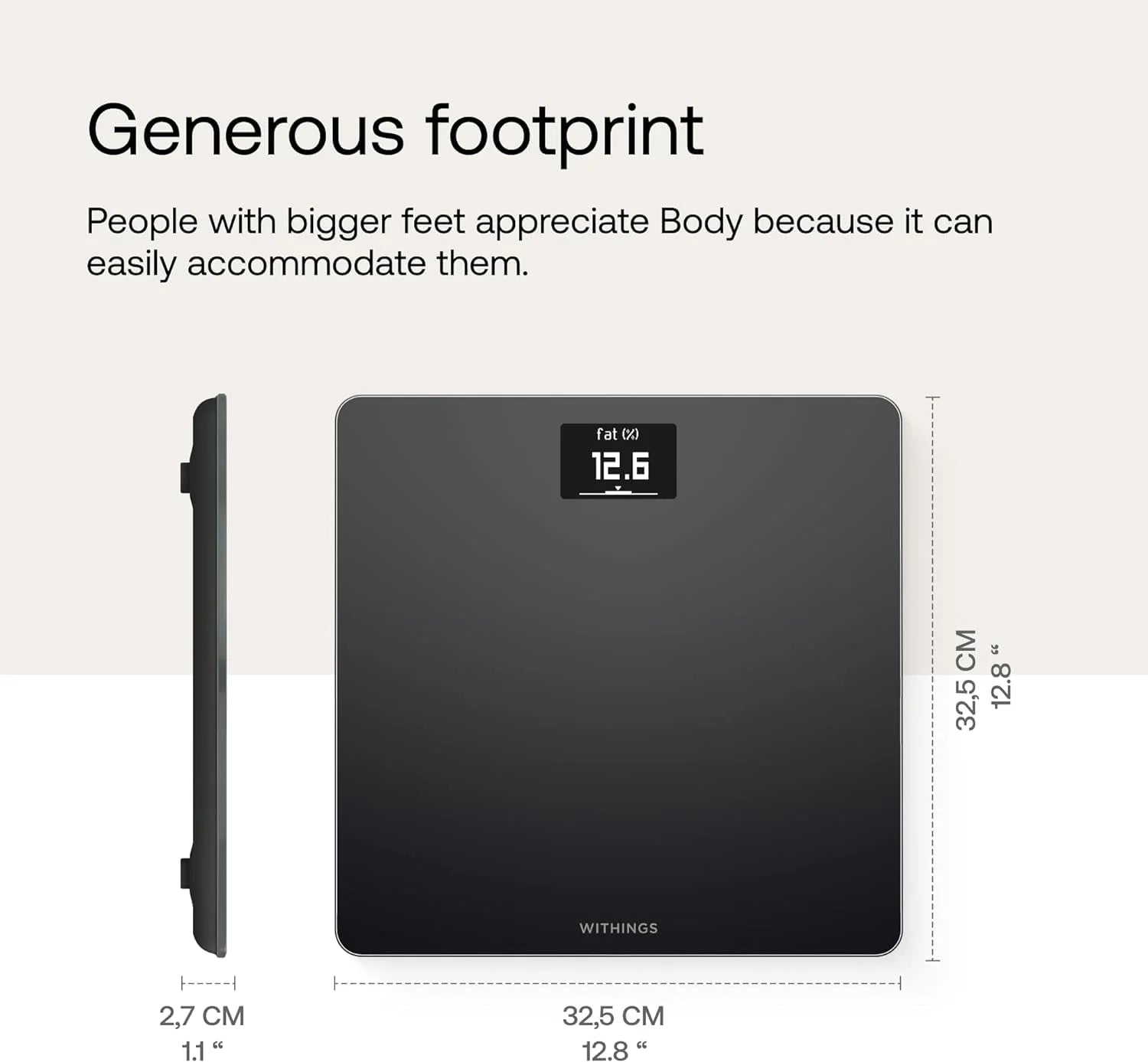 White Plastic Withings Body - Digital Wi-Fi Smart Scale with Automatic Smartphone App Sync, BMI, Multi-User Friendly, with Pregnancy Tracker & Baby Mode, Brand New condition - View 5